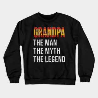 Grand Father Spanish Grandpa The Man The Myth The Legend - Gift for Spanish Dad With Roots From  Spain Crewneck Sweatshirt